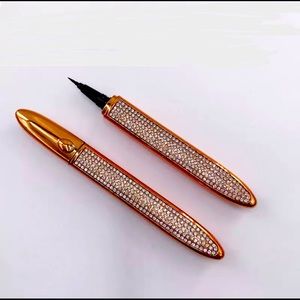 Self-adhesive 2 In 1 Magic Eyelash Liner Pen Liquid Eyeliner No Glue Waterproof